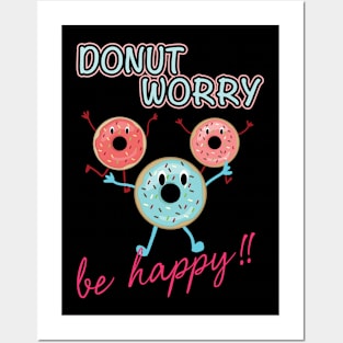 Happy donut Posters and Art